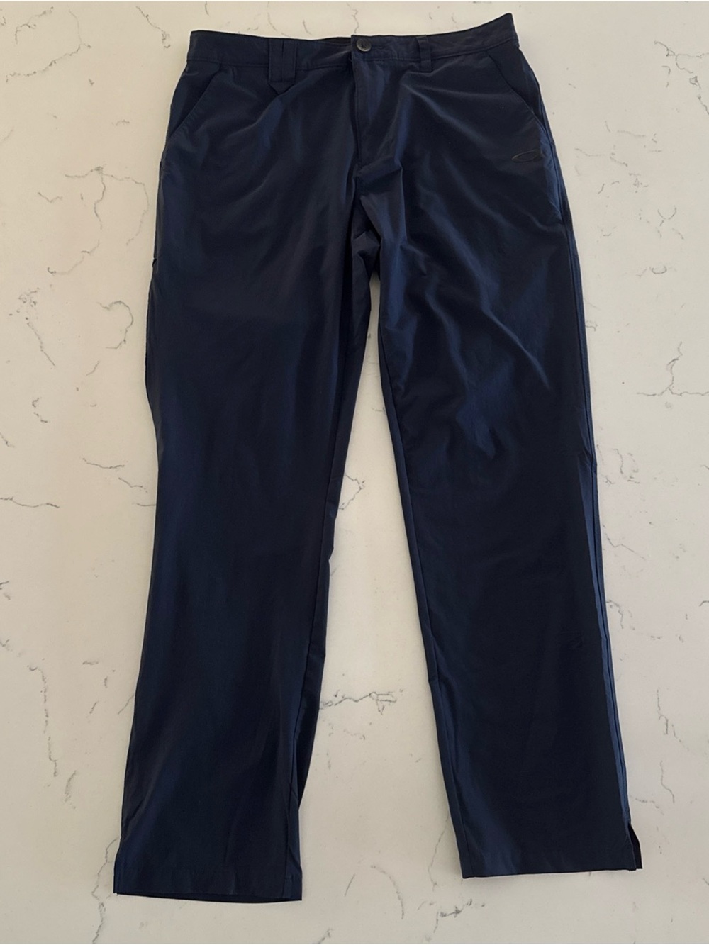 Oakley Navy Blue Performance Pants Regular Fit Size 32 X 30 Men’s Athletic Golf